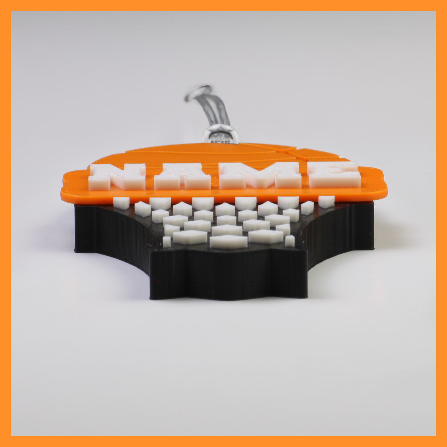 Basketball Bag Tag (Ball & Hoop)