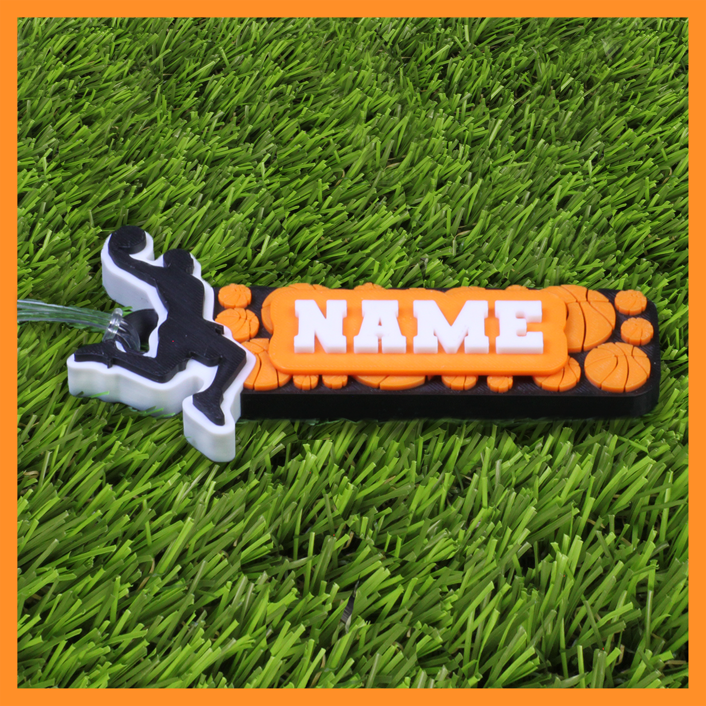 Basketball Bag Tag (Person Dunking)