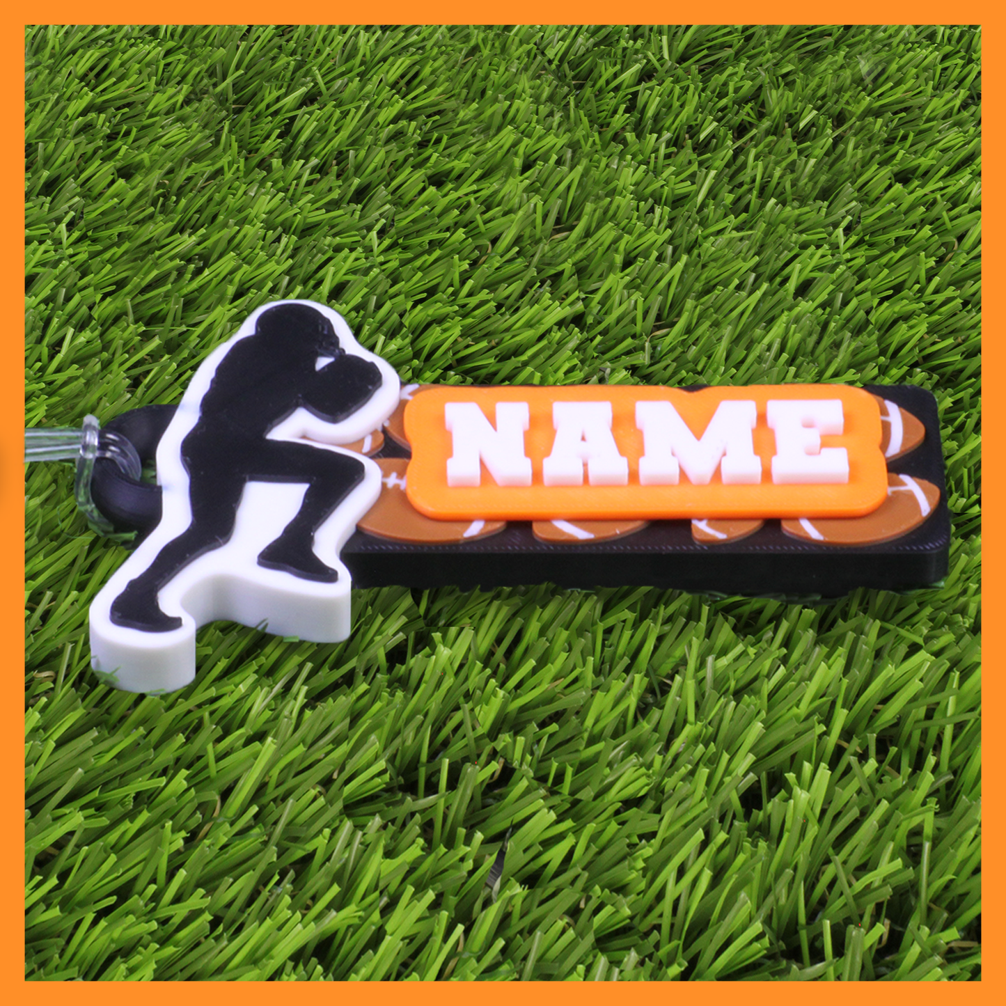 Football Bag Tag (Player & Footballs)