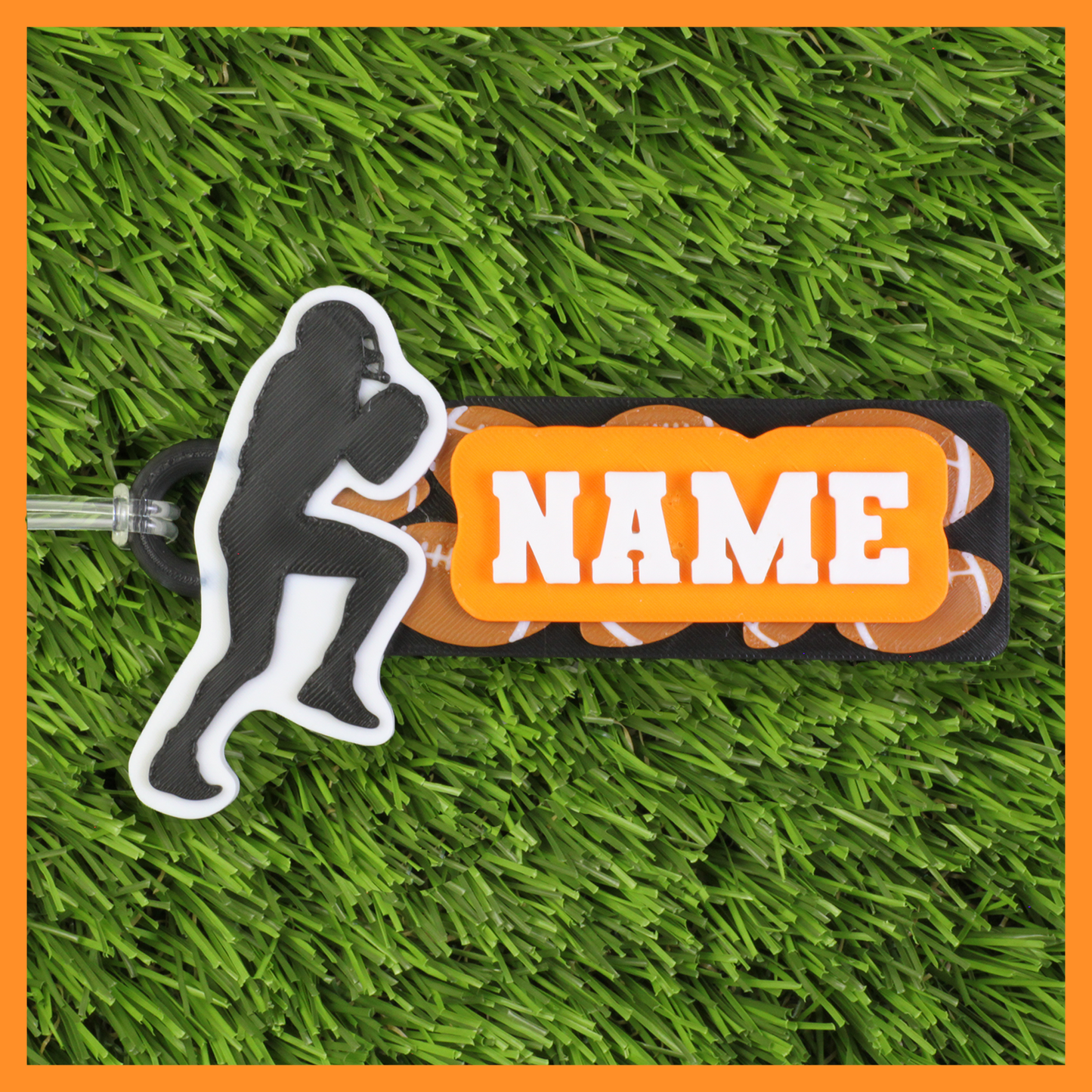 Football Bag Tag (Player & Footballs)