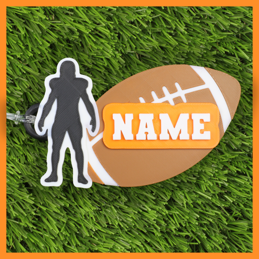 Football Bag Tag (Ball & Player)