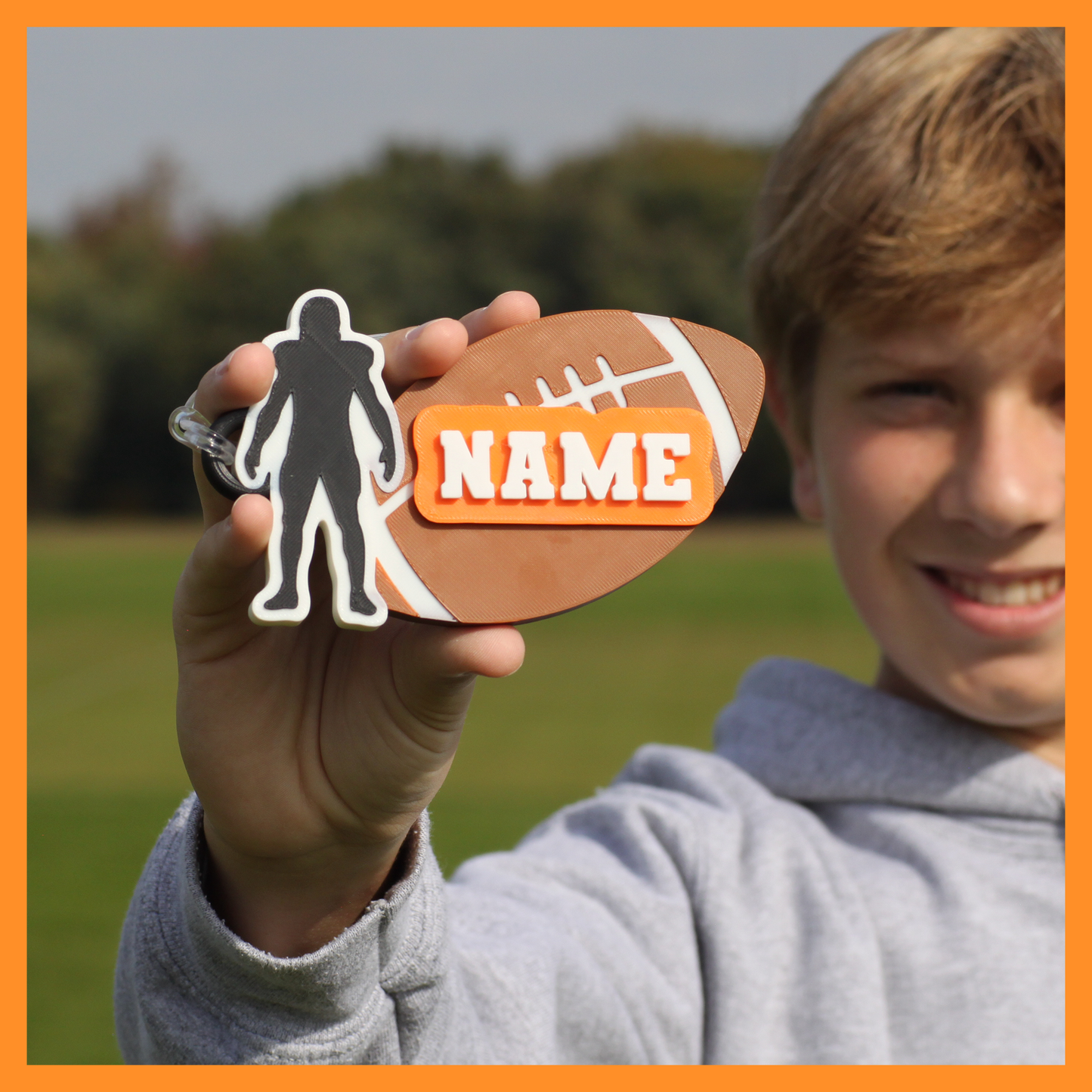 Football Bag Tag (Ball & Player)