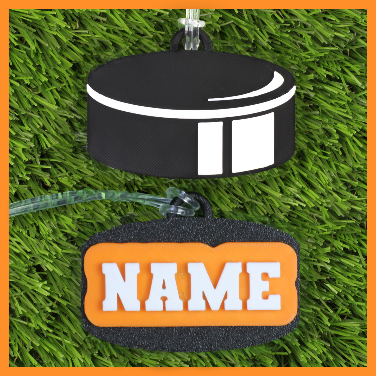 Ice Hockey Bag Tag (puck)