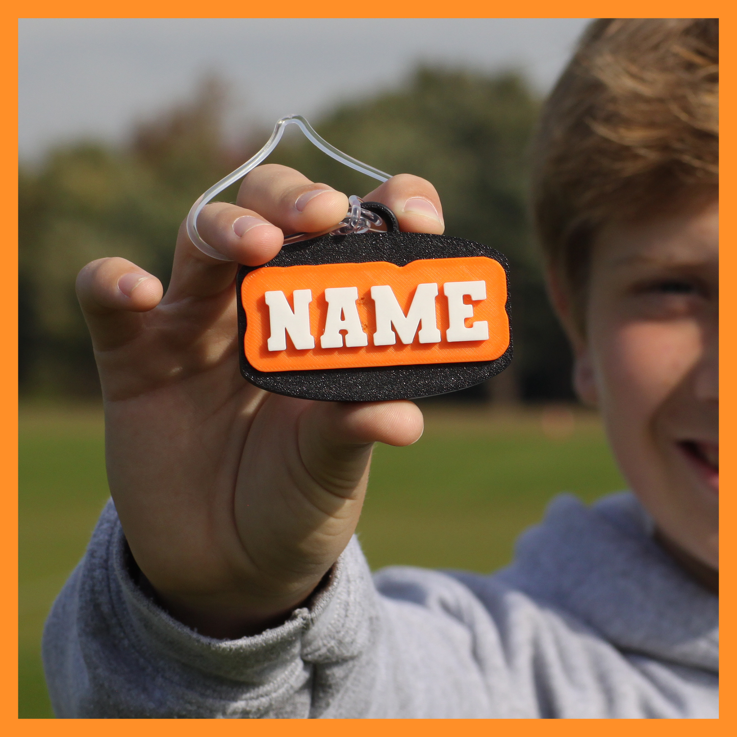 Ice Hockey Bag Tag (puck)