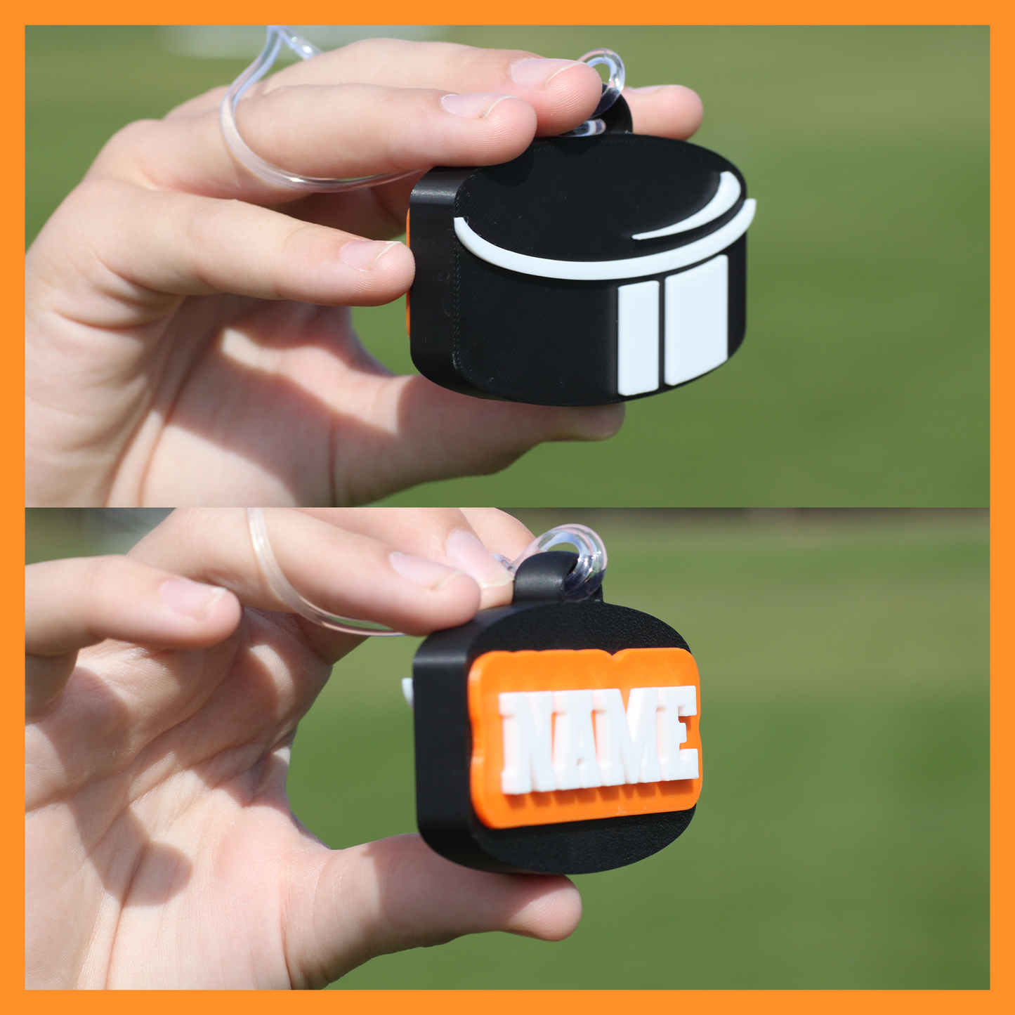 Ice Hockey Bag Tag (puck)