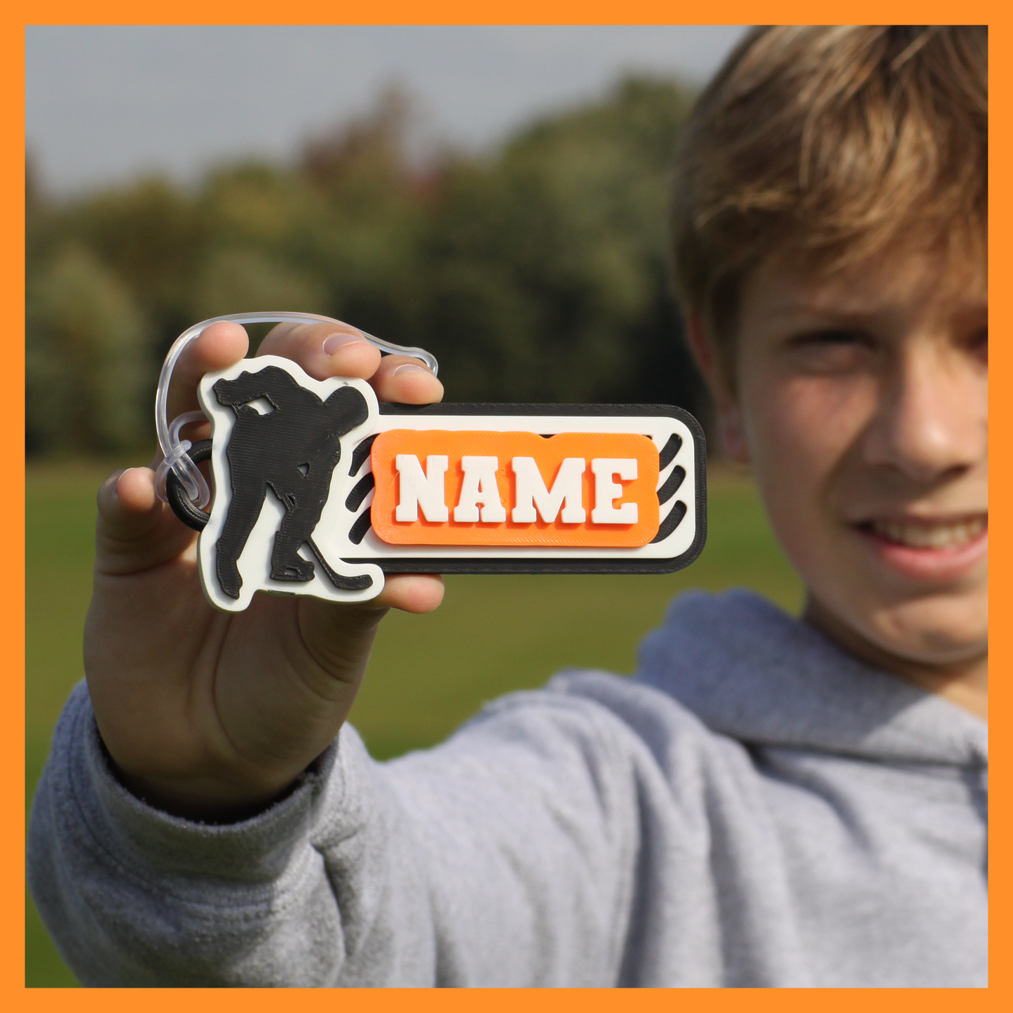 Ice Hockey Bag Tag (Player)