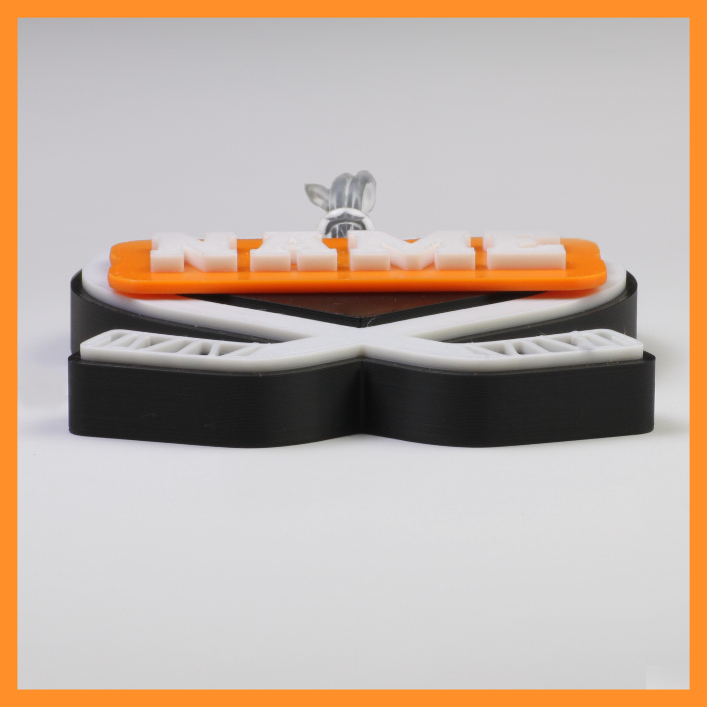 Ice Hockey Bag Tag (Heart)