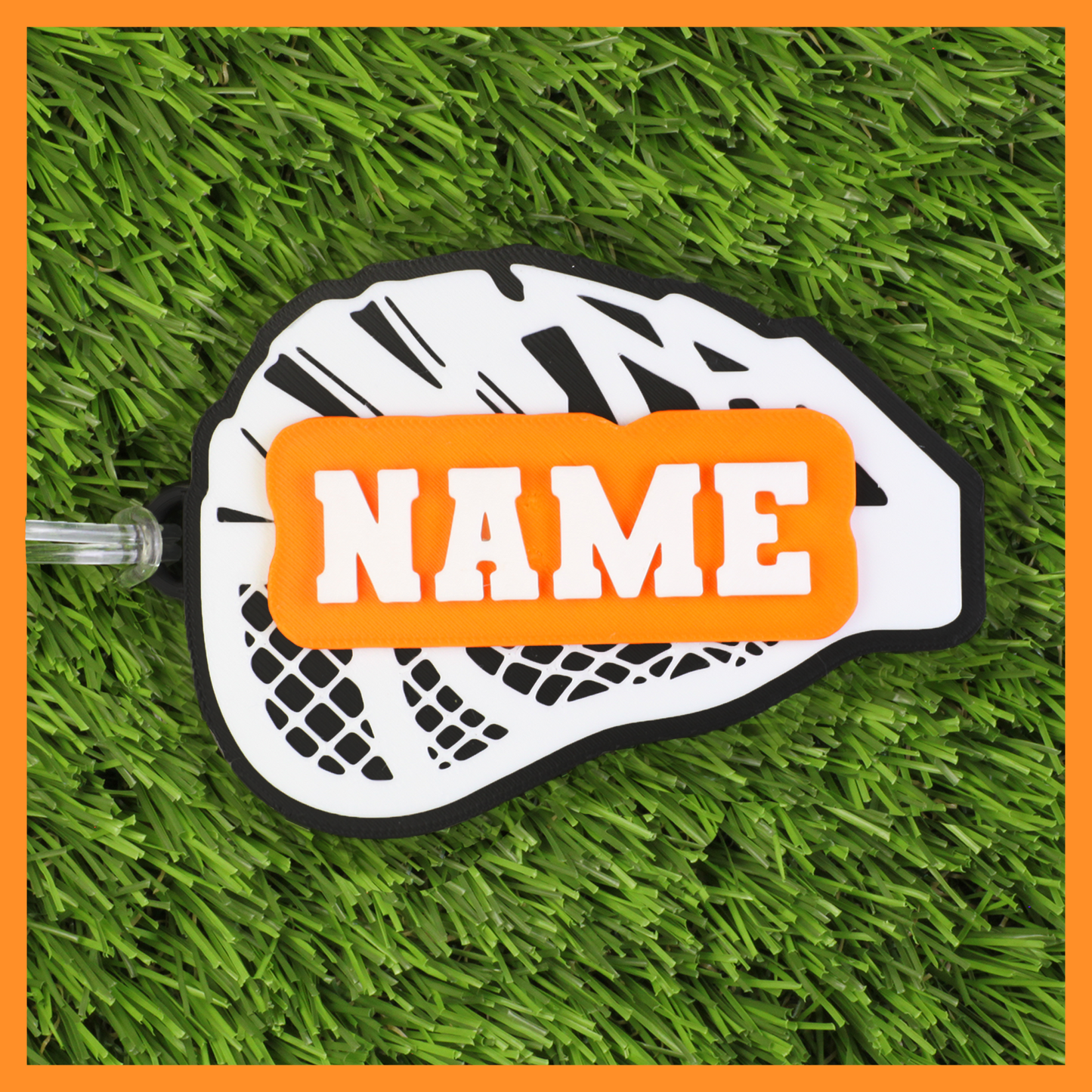 Lacrosse Bag Tag (Helmet & Stick)