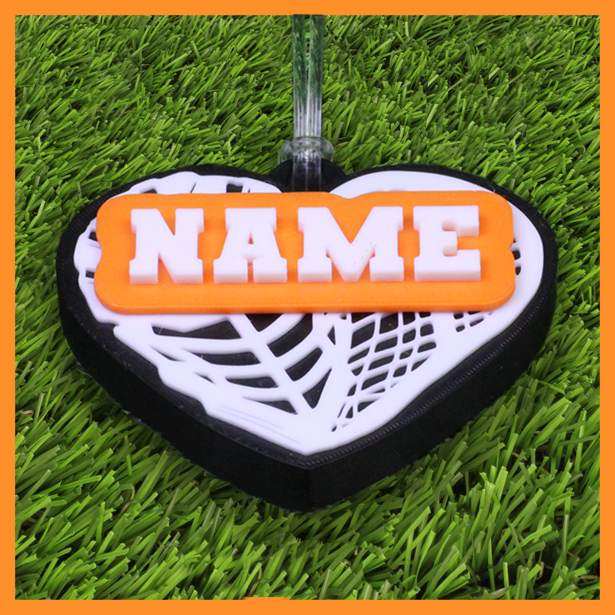 Lacrosse Bag Tag (Heart)