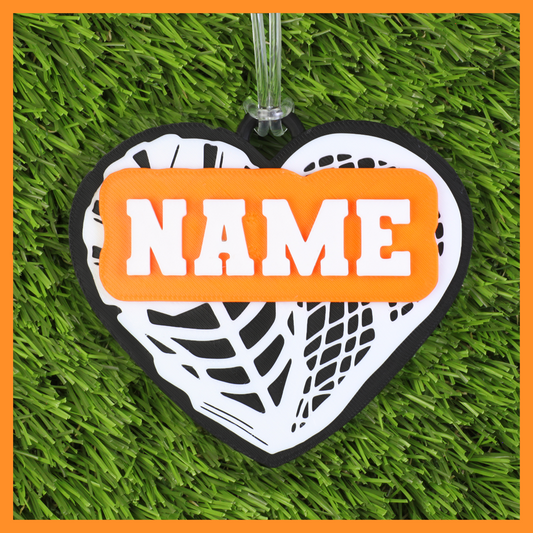 Lacrosse Bag Tag (Heart)