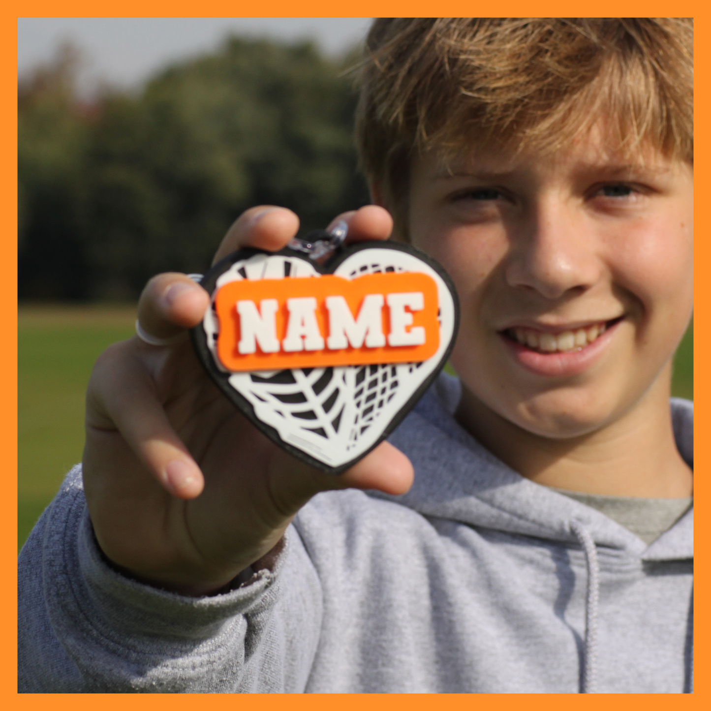 Lacrosse Bag Tag (Heart)