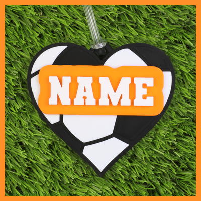 Soccer Bag Tag (Heart)