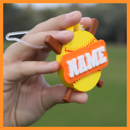 Softball Bag Tag (Ball & Bats)
