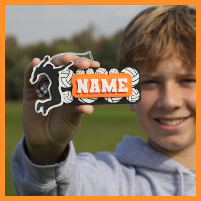 Volleyball Bag Tag (Hitter & Balls)