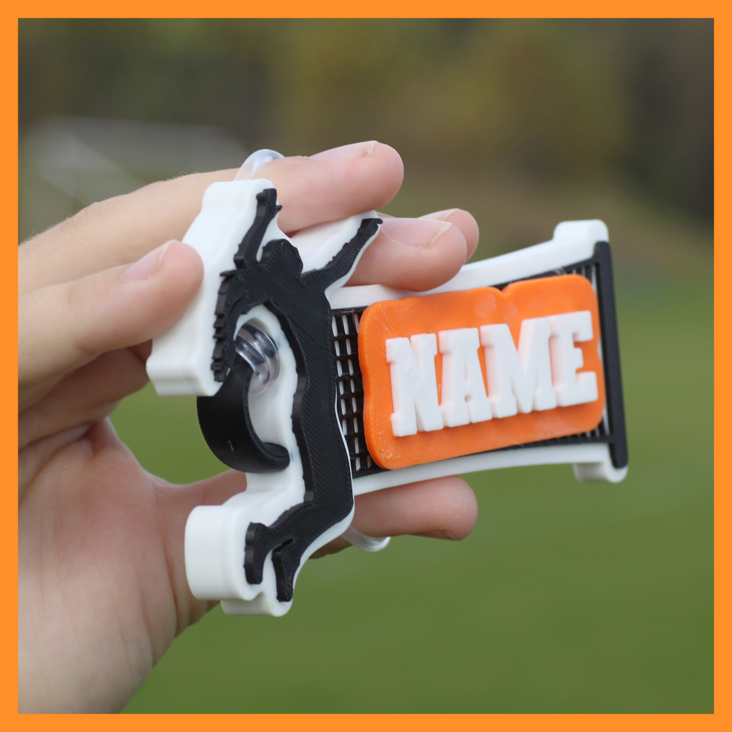 Volleyball Bag Tag (Hitter & Net)